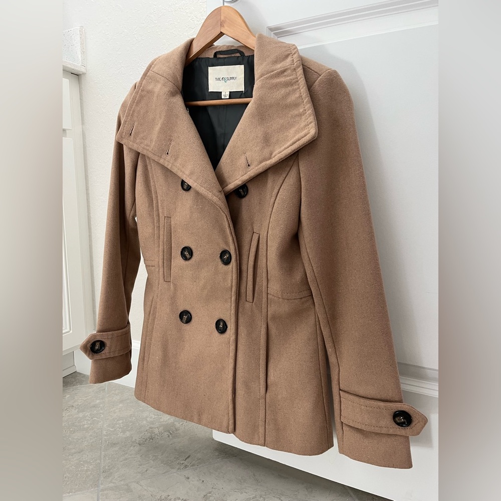 Nordstrom Thread&Supply Camel Peacoat